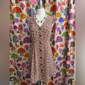 Monteau Sleeveless Button Down Dress. Small